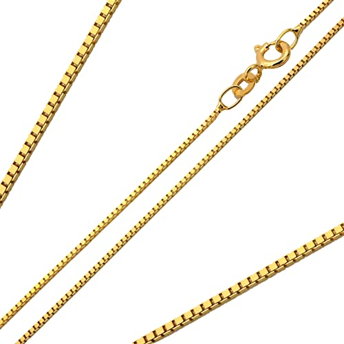 G J Collier Venezia 333 8Karat 0.80mm 42-60cm massiv Echtgold Gelbgold Halskette Unisex Made in Germany (50.00)