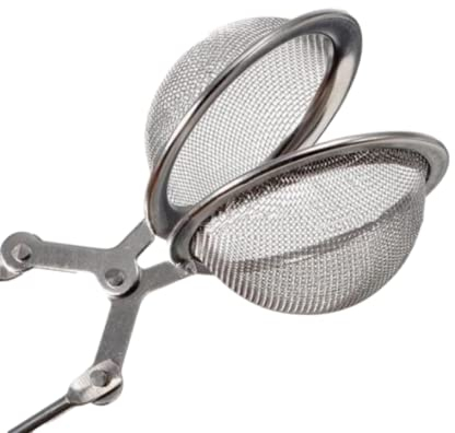 Bayli 1 pinza de té de acero inoxidable para taza, filtro de té, pinzas de especias, colador de té, infusor de té, infusor de tazas, infusor de té