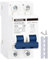 Disyuntor de CC 2P 40Amp 12V 24V 36V 48V DC MCB Protección contra cortocircuitos Interruptor de desconexión Aislador para panel solar Batería UPS Inversor fotovoltaico PV System