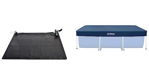 Intex Chauffage Tapis Solaire & bâche Protection pour Piscine rectangulaire Tubulaire 3m x 2m