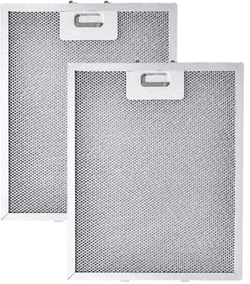 Amazinpure 2X 300 x 250 mm (30 x 25 cm) Universal Dunstabzugshaube Metallgewebefilter