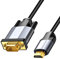 Eono HDMI to VGA Adapter Cable, 1M Gold Plated 1080P Digital HDMI to VGA Analog Video Adapter Converter Cable for Computer, Desktop, Laptop, PC, Monitor, Projector, HDTV (1M)