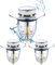 Tappo Lavandino Bagno,3 Pezzi Tappo Lavandino Cucina,Tappo Lavandino,Tappo Vasca Da Bagno Di Scarico In Metallo Per, Cucina, Filtro Lavandino Bagno, Tappo Bidet (3)