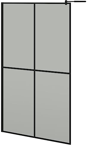 Écran de douche 118x190 cm Verre trempé foncé