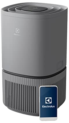 Electrolux Pure 500, Purificateur d'air, Connecté Wi-Fi, Air pur avec Filtration HEPA en 4 étapes, Rapide et Silencieux, Mode nuit 20 dB(A), EPO50371UG, Gris