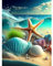 QENSPE 5D Diamond Painting Meer Diamant Painting Bilder Muscheln Diamond Painting Erwachsene Seesterne Full Diamant Bilder Malerei Stickerei Set Kreuzstich Bilder Home Wand Dekor 30x40cm