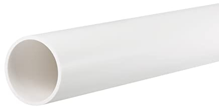 DMiotech ID 36mm OD 40m, 0.5m Longueur PVC Rigide Tuyau Tube Blanc pour Liquide Tube, Bricolage decoration
