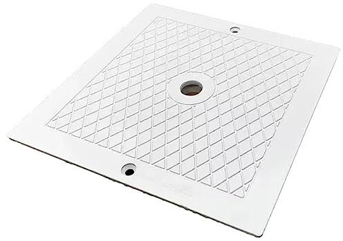 perfk 10 Pouces Skimmer Couvercle Skimmer Couvercle Remplacement Durable Square Skimmer Deck Cover Piscine Skimmer Cover pour SP1082 Piscine