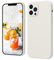 iPhone 12 Pro Max Hülle Silikon, ElestBela Hanyhülle iPhone 12 Pro Max Ultra Dünn Slim mit Microfiber, Kratzfeste Rundumschutz Case Schutzhülle Hülle für iPhone 12 Pro Max 6.7'' Retro Weiß