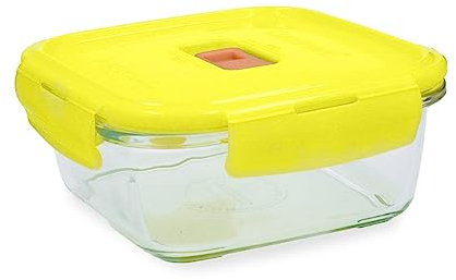 Luminarc Pure Box Holy Récipient carré hermétique Verre 122cl Bicolor