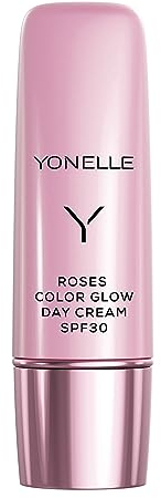 YONELLE ROSES Aufhellende Sonnencreme – Getönte Gesichtcreme „COLOR GLOW“ mit lsf 30 - Tagescreme mit Vitamin C - Gesichtsglühen Creme 50 ml – Ideal für Gesichtspflege