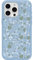 OtterBox iPhone 15 Pro MAX (Only) Symmetry Series Clear Case - DAWN FLORAL (Blue), snaps to MagSafe, ultra-sleek, raised edges protect camera & screen