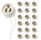 BILIPLE GU10 Fassung, GU10 Fassung für LED und Halogen, GU10 Lampenfassung mit 15CM Silikonkabel Keramik GU10 Sockel LED Fassung 2A, 0-300W, 0-250V, 0-300℃, 15 Stück