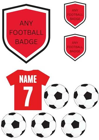 edible icing ANY FC Football badge Cake Topper a4 sheet cake decorations uncut ICING SHEET - /CITY/UNITED/TOWN/ROVERS/COUNTY/ATHLETIC/