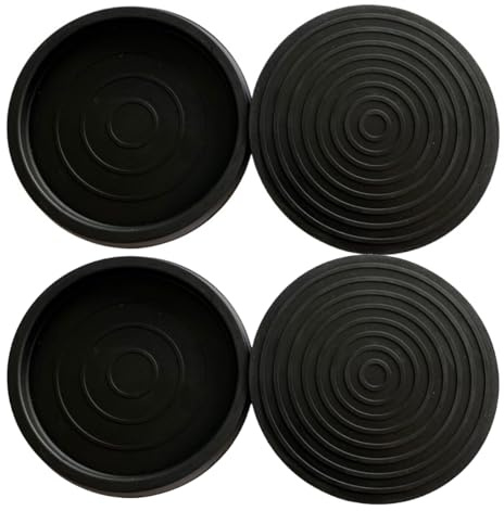 Visxcnu 4 Stück Möbeluntersetzer, Antirutsch Pads Möbel Silikon für Teppich Holzboden Hartholzböden Möbelbeinschoner Rund Möbeluntersetzer rutschfest