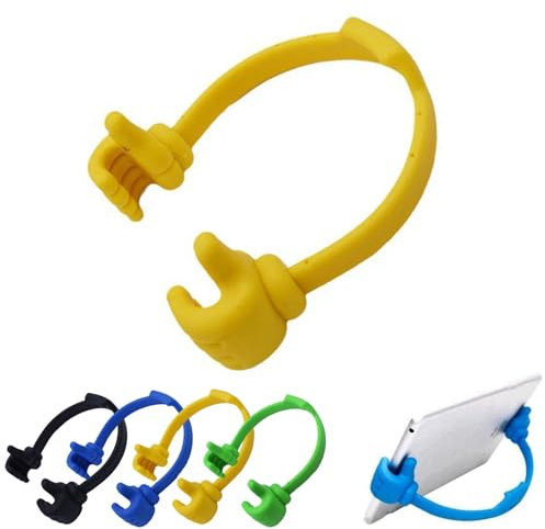 Thumbs-up Supporto per telefono cellulare, supporto regolabile in silicone per tablet, supporto portatile da scrivania per cucina e viaggi, regalo divertente per donne e uomini, calza di Natale,