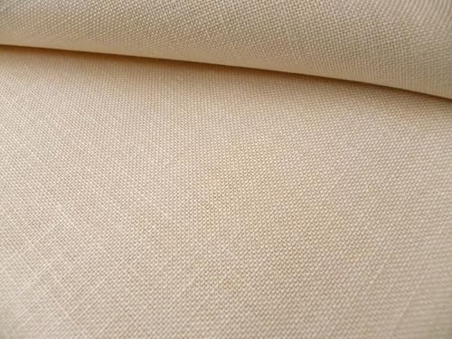 Zweigart Dublin-Leinengewebe zum Sticken | 25 ct | 10 Fäden/cm | 46 x 68 cm Leinenstoff für Kreuzstich (Creme 222)