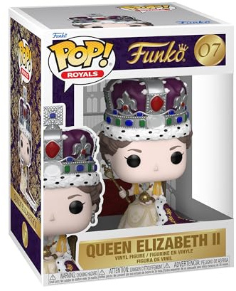 Funko POP! Premium: Queen Elizabeth II - Coronation - Sammelbare Vinylfigur - Geschenkidee - Offizielles Merchandise - Spielzeug für Kinder & Erwachsene - Modellfigur für Sammler und zur Ausstellung