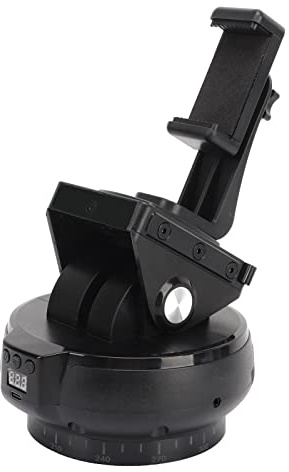Lazmin112 DRAHTLOSER ELEKTRISCHER STATIVKOPF MIT Fernbedienung und Ai-gichtsverfolj, Drehbarer Panoramakopf für Smartphone-Kamera, Univereller Stabilisator für Telefone, Micro
