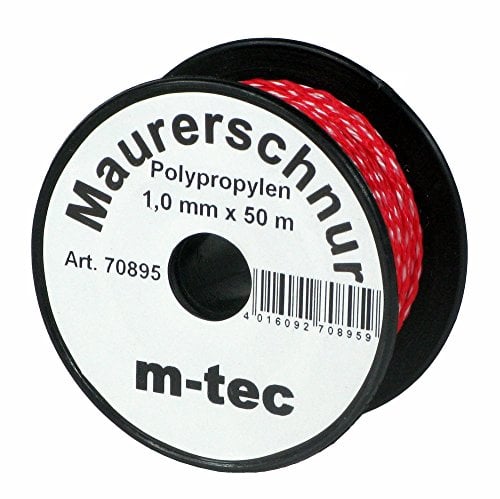 Lot-Maurerschnur 50 m x Ø 2,0 mm Rot-Weiss