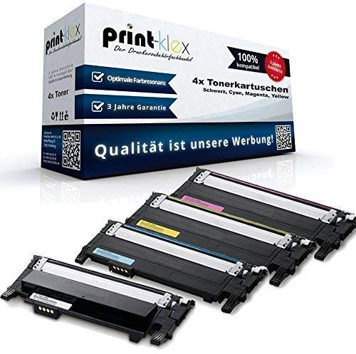 4X Print-Klex XXL Tonerkartuschen kompatibel für Samsung CLX 3305FW CLX 3305W Xpress C410W Xpress C460FW Xpress C460W Xpress C 460 W Xpress C 410 W Xpress C 410W Xpress