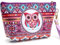 Cheerlife Eule-Druck Damen Kosmetiktasche Wasserdicht Schminktasche Kulturbeutel Make-up Case Toiletry Bag Mehrfarbig Tasche (Bunt)