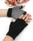 ITODA Yoga-/Pilates-Handschuhe, Baumwolle, Fitness, Workout, gepolstert, Pilates, Yoga, Zubehör, Pfoten-Handschuhe, rutschfeste Barre, Ballett, Bikram, Sport Handschuhe für Damen und Herren, schwarz