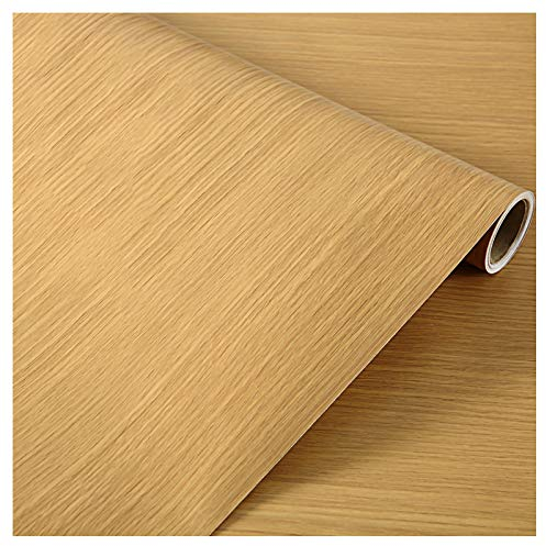 CUHAWUDBA Möbelfolie Selbstklebend selbstklebend Dekorfolie Möbelfolie Tapete Möbelsticker Aufkleber Wand für Möbel Küche Küchenschrank-Gelbe Eiche 80cmx5m(31.4inx16.4ft)