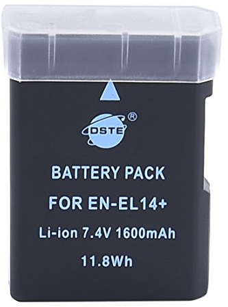DSTE Electron DSTE EN-EL14 EN-EL14A Batterie de rechange compatible avec Nikon D5100 D5300 D5500 D3400 D5600 D3500 P7000 P7200 P7800