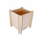 LOOLIPO - CACHE-POTS À CONSTRUIRE EN BOIS - 1 cache-pot - 10 x 10 x 12 cm - Supports à personnaliser - Supports en bois - Loisir créatif - Activité manuelle - L310080