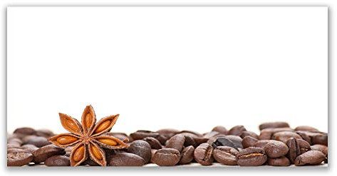 Decormat Imagne Glas Bedrucktes Glas Dekorative Fotografie Wandmalerei 140x70 cm Gehärtetes echtes Sicherheitsglas Impressum - Cuisine Café En Grains