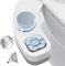 PENDEJATO Pulvérisateur Bidet Toilette WC - Non Électrique Accessoires De Toilette Japonaise - Buse Rétractable Avec 2 Angles De Jet（Anti-colmatage）- Pour Le Nettoyage Avant Et Arrière (Bleu)