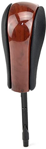 Schaltknauf Kohlefaser-Auto-Automatik-Schaltknauf Handball für BMW E39 E46 E53 E60 E61 E63 E64 E83 E81 E82 E87 E90 E91 E92 E93 (Color : Wood-Long)