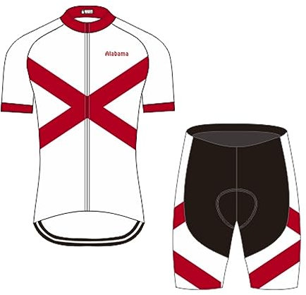 Maillot de ciclismo para hombre + pantalones cortos acolchados 5D para bicicleta, camiseta de bicicleta, ropa deportiva con bandera nacional, Ht0051, M