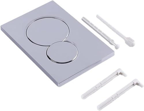 YUETTYY Water Tank Flush Panel Button,Flush-Mounted Chrome Cistern Dual Flush Plate Compatible with Geberit 115.770.21.5 for Flush-Mounted Toilet Hidden Cisterns