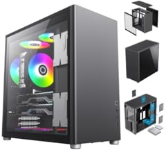 COIL PC-hölje, Spark Pro, Mid-Tower ATX, härdat glas, vertikal luftströmkanal