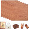 6 pezzi 30 cm x 30 cm Bubinga legno compensato di palissandro brasiliano, legno non lavorato per incisione laser, taglio CNC