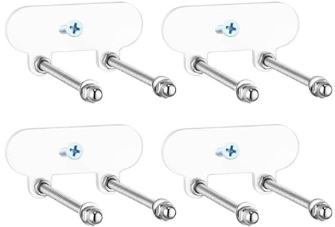 Generisch Skateboard-Deck-Wandaufhänger, Acryl-Wand-Skateboard-Halterung | 4 Stück Wandhalterung für Skateboards aus Acryl | Platzsparendes Haushaltsregal für Schlafzimmer, Wohnzimmer, Garage