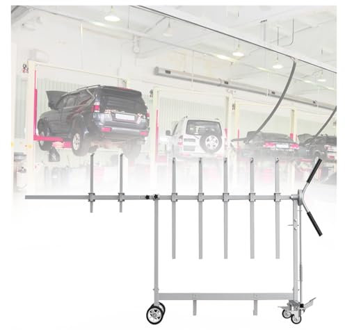 YQCXG Repair Shop Paint Stands Auto Body, Portable Rolling Car Spray Painting Rack, Workshop/Garage/Paint Store Mobile Paint Drying Rack, for Fixing Car Body Parts and Doors, Telescopic & Swivel