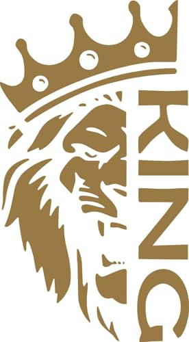 King Löwe König Aufkleber Sticker Autoaufkleber Farbe &Größe wählbar