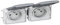 Legrand 069562 Double Prise de Courant Étanche 2P+T Précâblées à L'horizontale Plexo Composable IP55, 16A, 250V, Gris