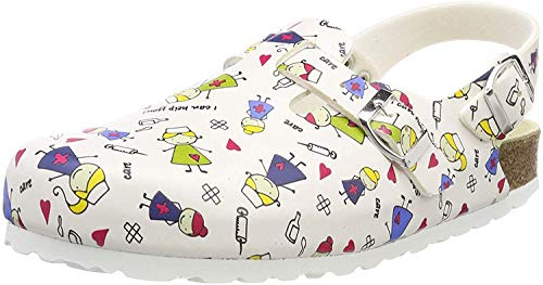 Weeger-Clog m. Fersenriemen weissSchwester Gr. 42