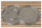 Markenlos Tischset Lanie Platzset Rund D36cm Glas Metall Untersetzer 2 Ausführungen. (Nr.2)