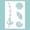 Zita's Creative Schablone - Shells. Schablone, Stencil