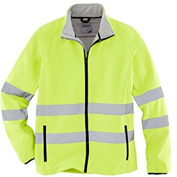 Terrax Workware Softshell-Warnschutzjacke neon gelb (M)