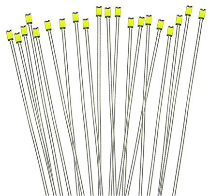 Evemodel T0603W NEU 20 STK. SMD LED Weiss Bauform 0603 +Microlitze 20cm