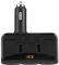 Enchufe del cargador del encendedor de cigarrillos del coche, 12V-24V Adaptador divisor del enchufe del encendedor de cigarrillos de 3 vías 3.1A Voltímetro de cargador USB dual
