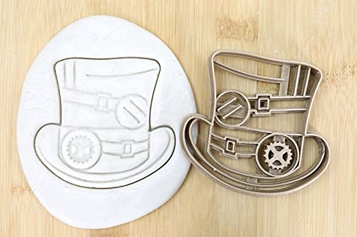 Steampunk Hut cookie cutter Fondant Keksstempel/Ausstechform keksausstecher PLA ca.8cm