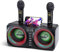 GJCrafts Karaoke Machine, Portable Bluetooth Speaker with UHF Wireless Microphone and Bass/Treble Adjustment, PA System Support TWS, AUX-in, FM,REC, Supply for Party/Meeting/Outdoor Activities（Red）