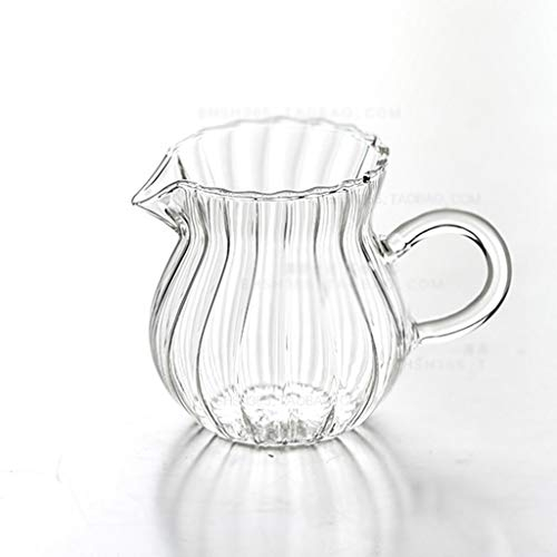 vajillas Glass Milk Jug, Jarabe Dispensador Jar, Leche espumejea Pitcher for el café Cappuccino Latte jugo del fabricante salsera